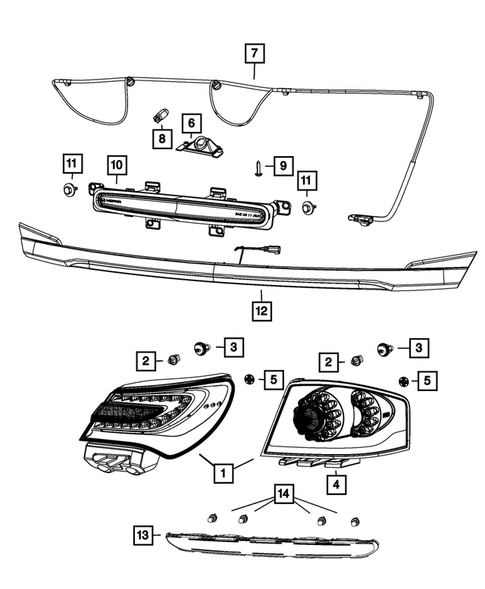 Lamps-Interior and Exterior for 2013 Dodge Avenger #2