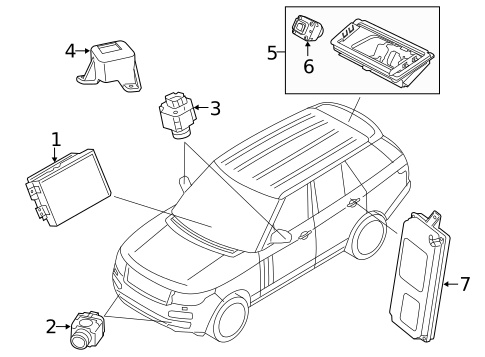 Electrical Components for 2019 Land Rover Range Rover #1