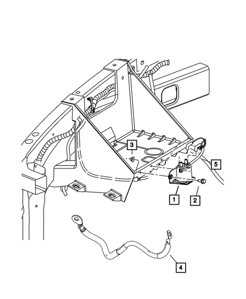 Power Distribution Center, Fuse Block, Junction Block, Relays and Fuses for 2010 Dodge Ram 3500 #2