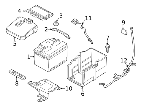 Battery & Related Components for 2017 Ford Focus #3