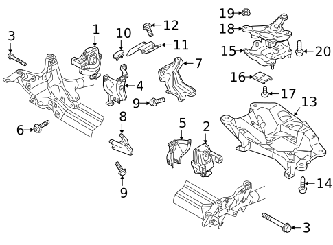 Engine & Trans Mounting for 2016 Audi A6 #1