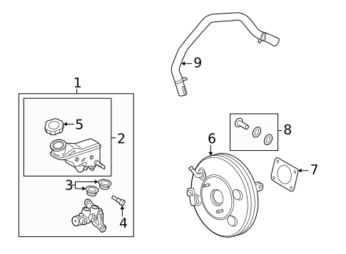Master Cylinder - Components On Dash Panel for 2024 Hyundai Tucson #0