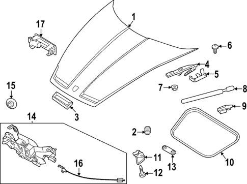 Hood & Components for 2023 Porsche 911 #0