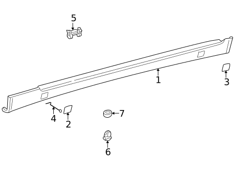 Exterior Trim - Pillars for 2000 Mercedes-Benz E 320 #0