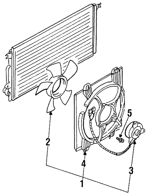 Condenser, Compressor & Lines for 1997 Mitsubishi Galant #1
