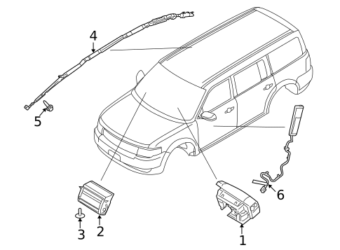 Air Bag Components for 2015 Lincoln MKT #0