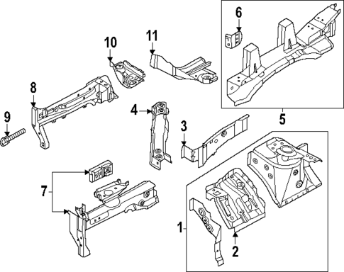 Structural Components & Rails for 2025 Nissan Kicks #0