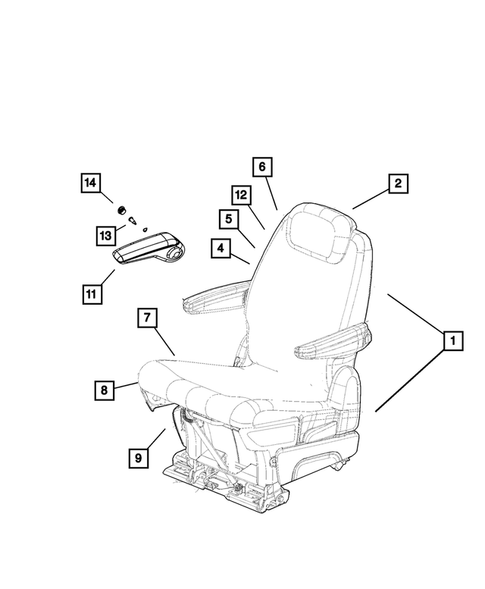 Rear Seats - Second Row for 2008 Chrysler Town & Country #12
