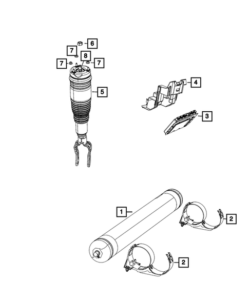 Air Suspension for 2020 Jeep Grand Cherokee #1