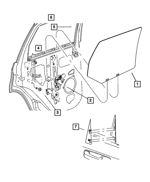 Rear Door for 2005 Jeep Grand Cherokee #0