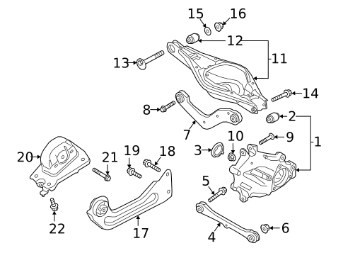Rear Suspension for 2019 Volvo XC40 #1
