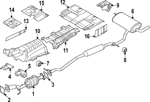 Exhaust Components for 2025 Nissan Kicks #1