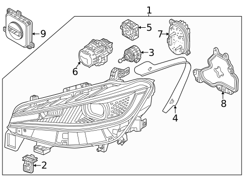 Headlamp Components for 2022 Volkswagen ID.4 #0