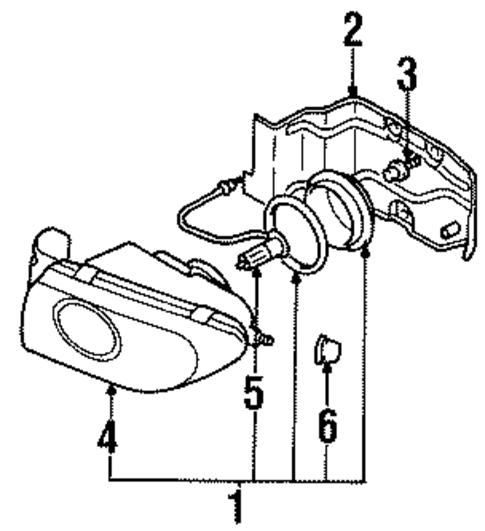 Bulbs - Chassis for 1996 Mitsubishi Eclipse #3
