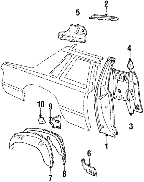Inner Components for 1984 Ford Mustang #3