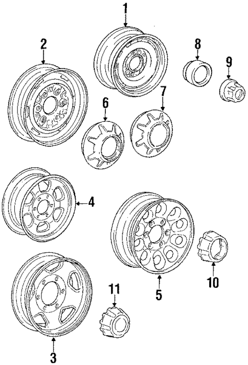 Wheels for 1990 Mitsubishi Mighty Max #0