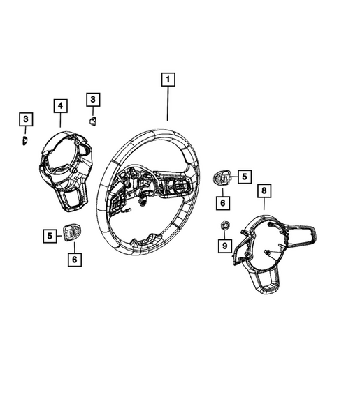Steering Wheel for 2026 Jeep Wrangler #0