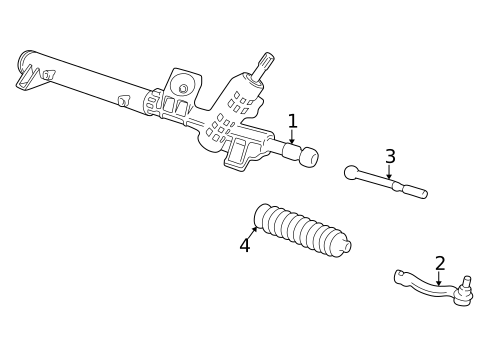 Steering Gear & Linkage for 2005 Ford Freestyle #0