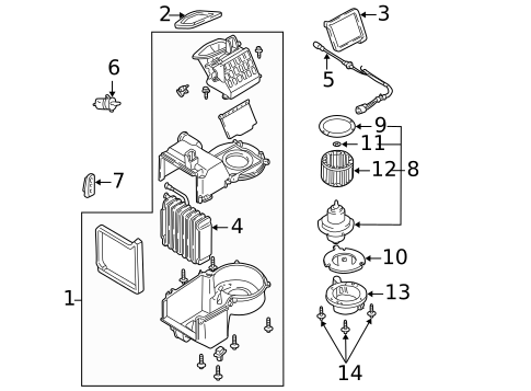 Condenser, Compressor & Lines for 2005 Mazda Tribute #1