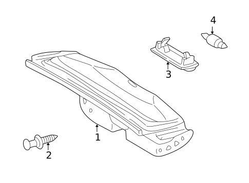Interior Trim - Trunk for 2000 Mercedes-Benz CLK320 #0