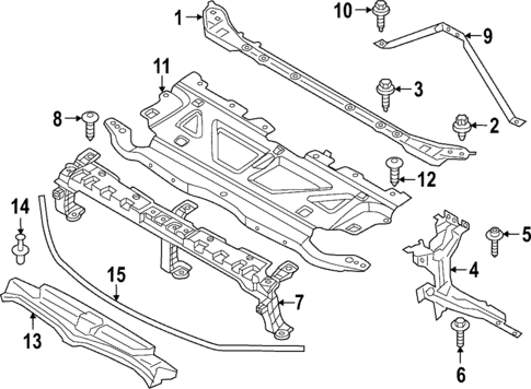 Radiator Support for 2021 BMW M3 #0