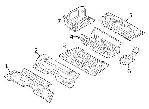 Rear Floor & Rails for 2023 BMW M440i #3