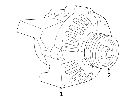 Alternator for 2007 Saab 9-7x #0