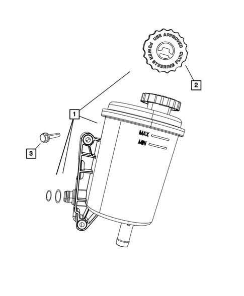 Power Steering Pump for 2010 Dodge Ram 3500 #1
