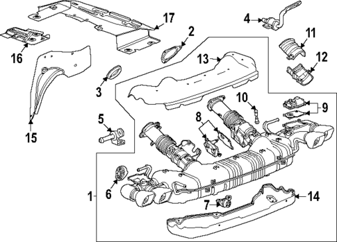Exhaust Components for 2025 Chevrolet Corvette #2