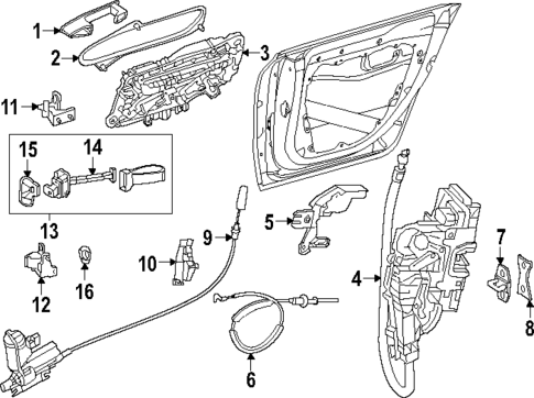 Lock & Hardware for 2025 Mercedes-Benz EQE AMG® #1