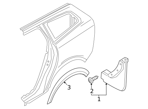 Exterior Trim - Quarter Panel for 2025 Volvo S60 #2