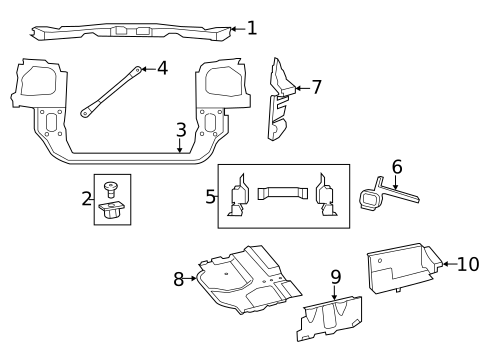 Radiator Support for 2019 Dodge Grand Caravan #0