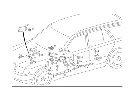 Cable Covering & Electrical Parts for Blower Motor & Heated Rear Window Pane for 1984 Mercedes-Benz 300TD #1