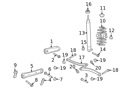 Stabilizer Bar & Components for 2006 Ford Crown Victoria #3