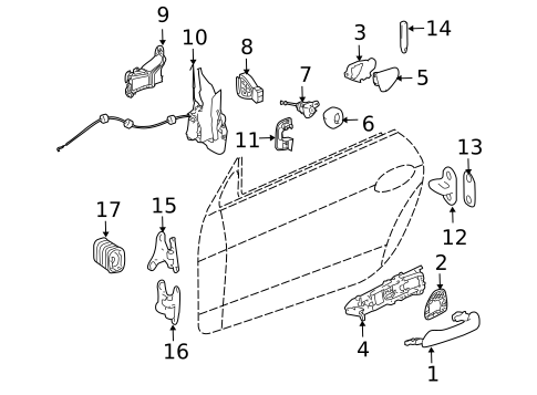 Door for 2005 Mercedes-Benz SLK55 AMG #0