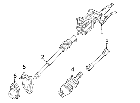 Steering Column Assembly for 2020 Cadillac CT4 #0