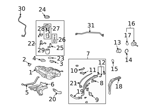 Senders for 2011 Toyota Matrix #1