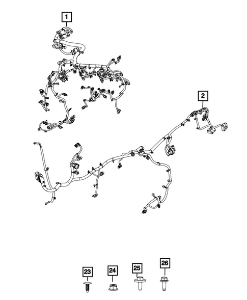 Wiring, Powertrain for 2025 Jeep Grand Cherokee #0