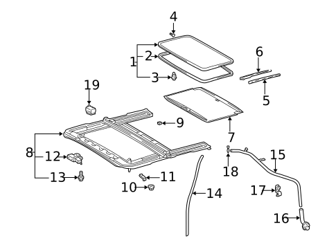 Sunroof for 2007 Toyota 4Runner #0
