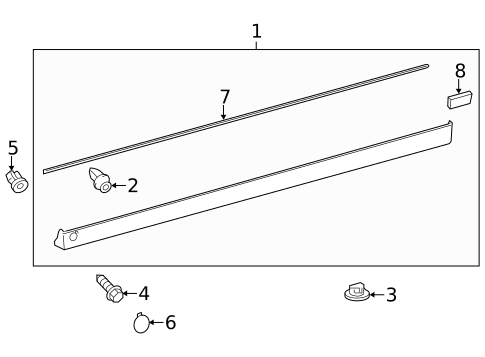 Exterior Trim - Pillars for 2012 Toyota Yaris #0