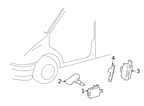 TIRE PRESSURE MONITOR COMPONENTS for 2018 Mercedes-Benz Sprinter 3500 #0