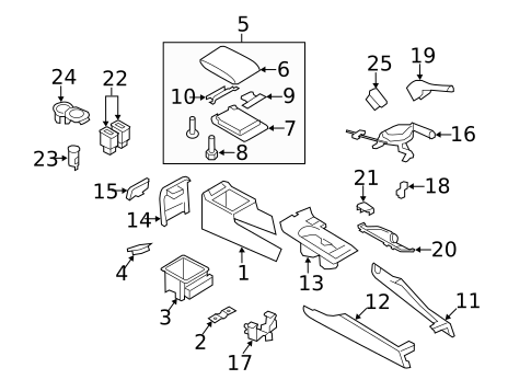 Parking Brake for 2008 Subaru Impreza #1