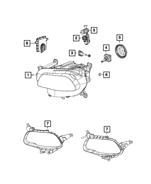 Lamps-Interior and Exterior for 2018 Jeep Cherokee #4
