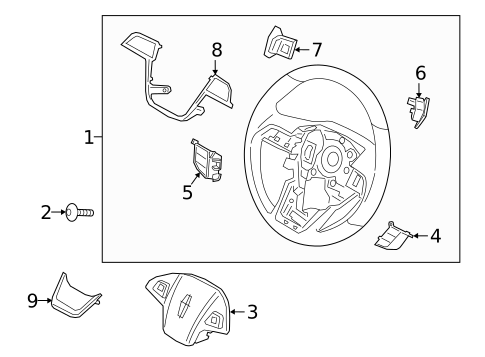 Steering Wheel & Trim for 2020 Lincoln Nautilus #0