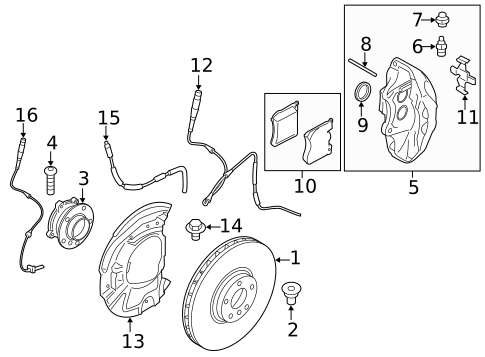 Front Brakes for 2025 BMW 750e xDrive #8