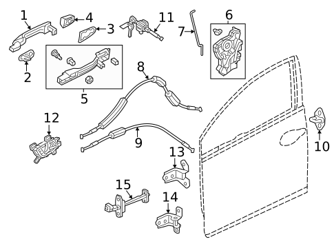 Lock & Hardware for 2019 Honda Civic #2