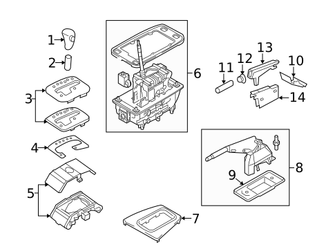 Console for 2007 Audi A4 Quattro #4