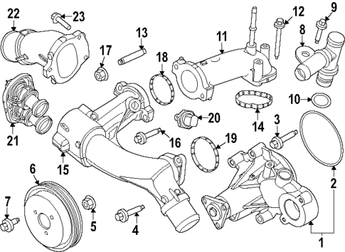 Water Pump for 2024 Ford F-150 #0