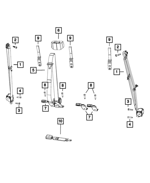 Seat Belts for 2012 Ram 3500 #3