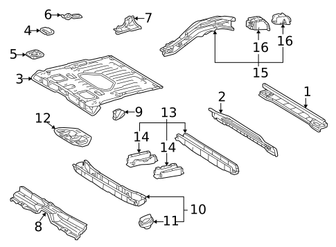 Rear Body for 1997 Toyota RAV4 #0
